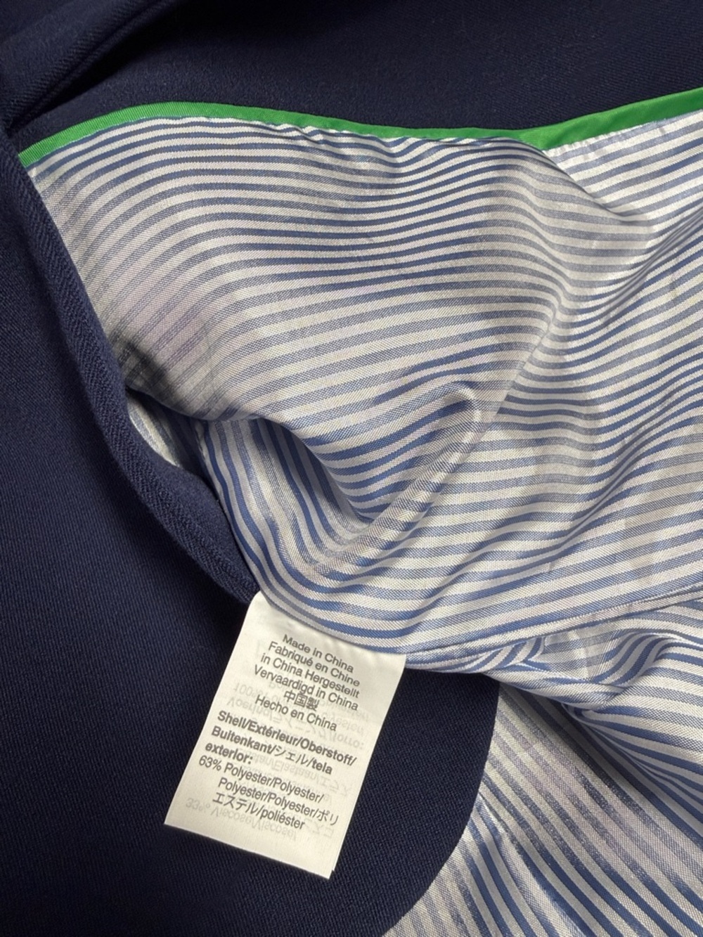 J. Crew Royal Blue Women's Blazer with Gold Buttons - Picture 5 of 5